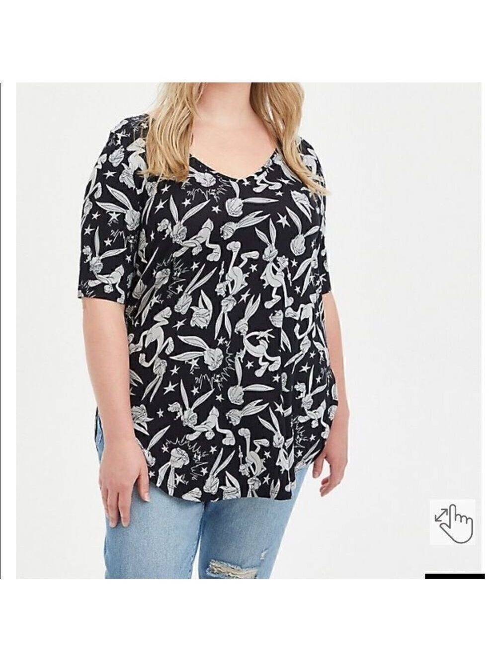 Torrid Bugs Bunny Favorite Tunic Top (Sz 1)